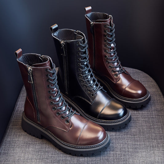 Women's Heightened Thick Bottom All-match Martin Boots
