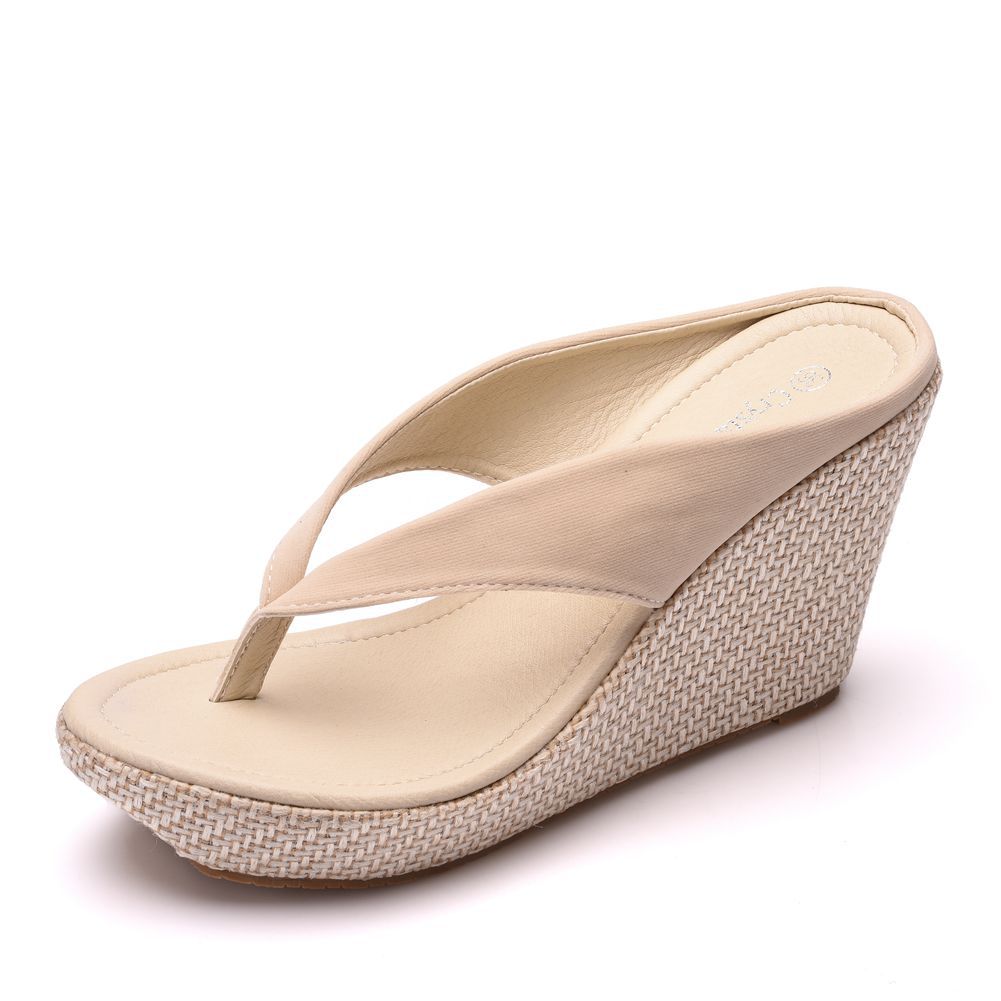 Sponge Cake with Platform Large Size Wedge Sandals