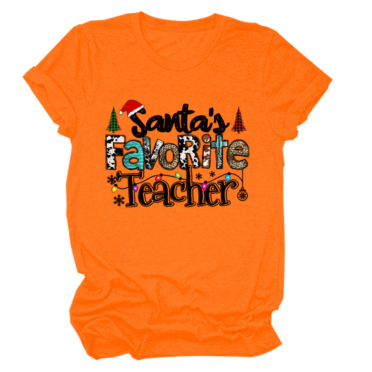 European And American Christmas Vintage Short Sleeve