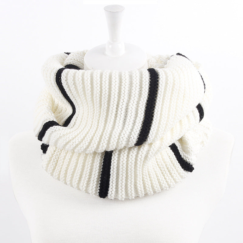 Men's and Women's WarmStripe Woolen Collar