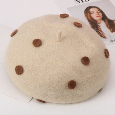 Children's Beret Autumn And Winter Parent-child Wool