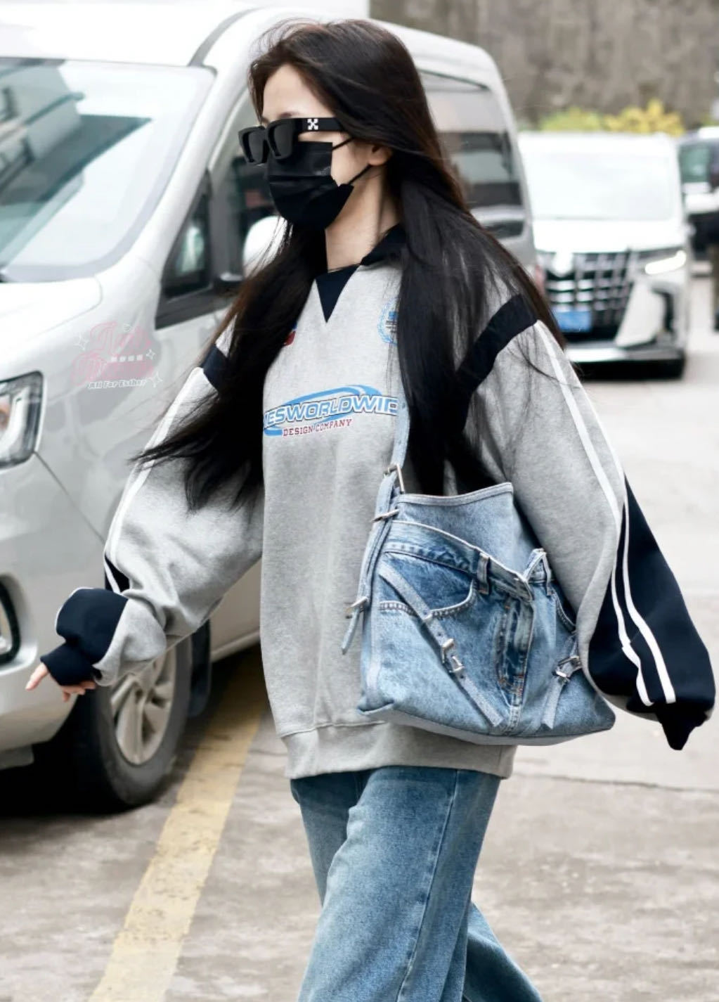 American Retro Jersey Stitching Lapel Couple Sweater Long Sleeve