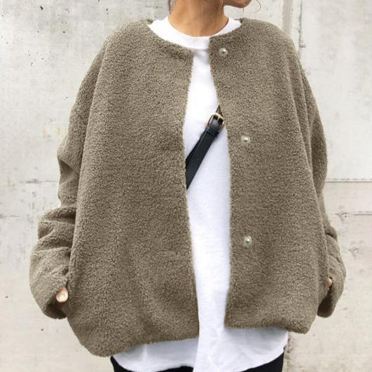 Women's Short Lamb Wool Coat