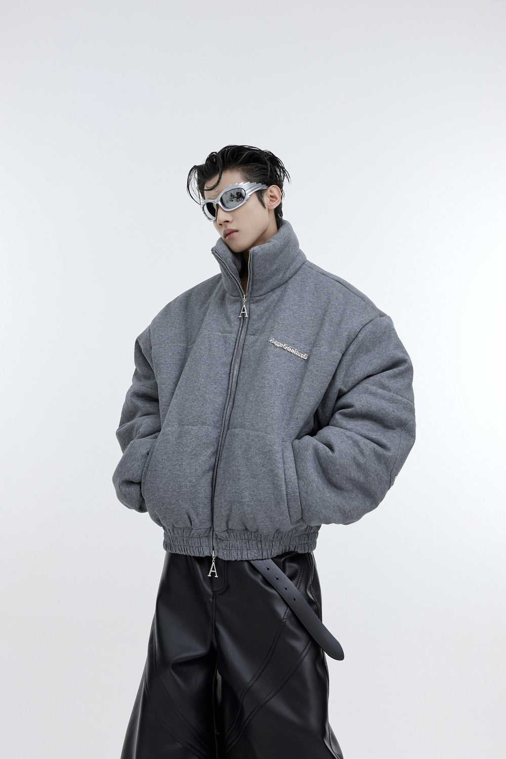 Sequin High Neck Thickened Cotton Jacket