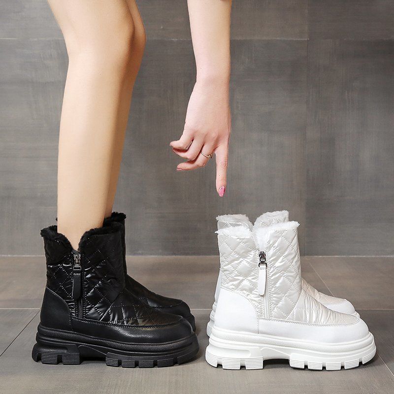 Women's Waterproof New Plus Velvet Warm Martin Short Boots