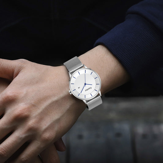 Personalized mesh belt waterproof watch