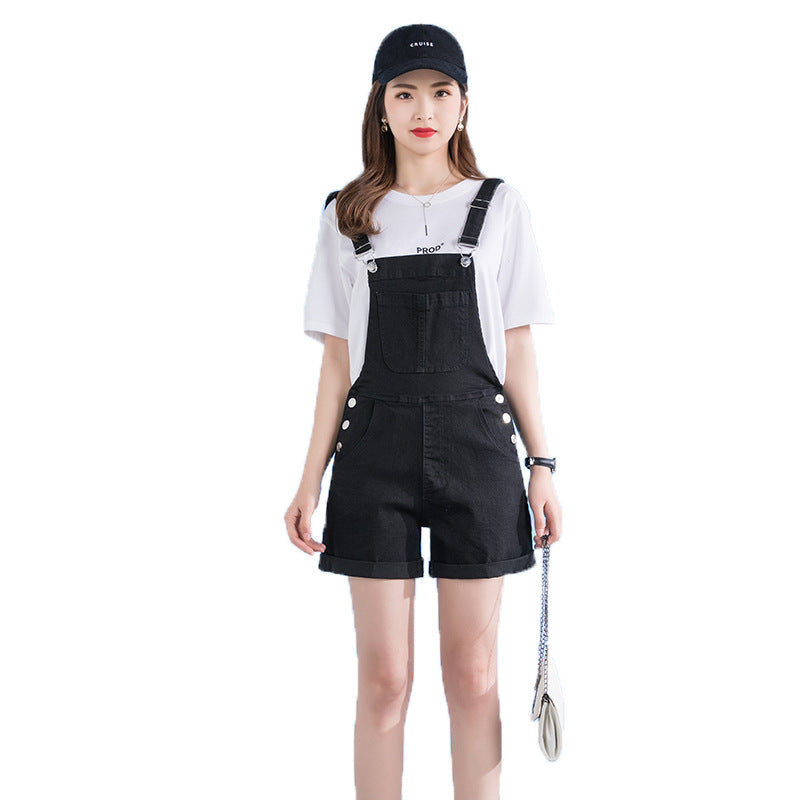 Women's Fashion Loose Denim Bib Pants