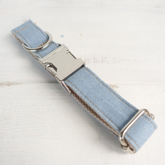 Blue cowboy pet dog collar