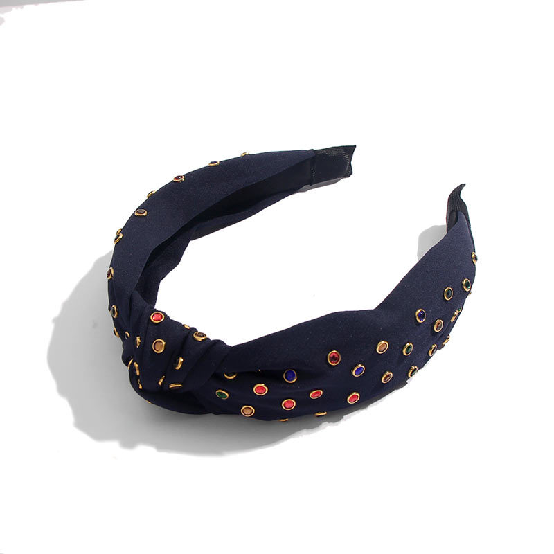 Hot Rhinestone Color Flashing Rhinestone Knotted Headband