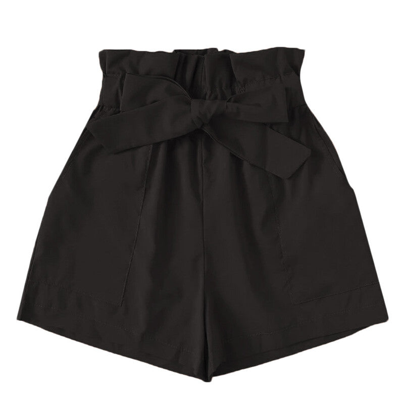 Loose mid-waist women's shorts