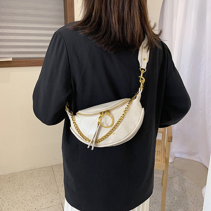 Women's Vintage Textured Leather Shoulder Bag