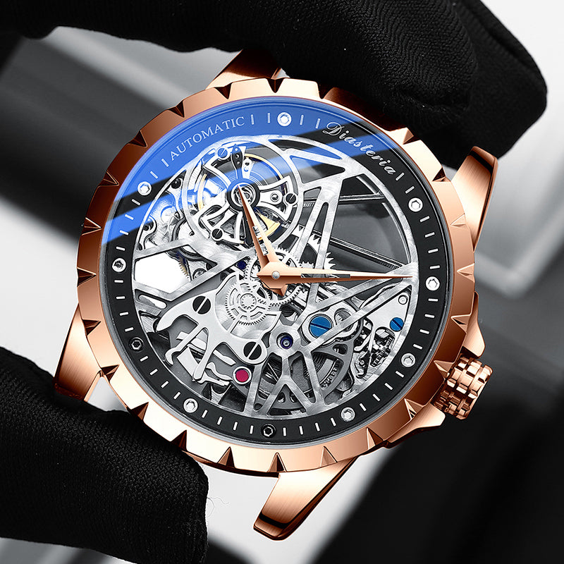 Daystar fish scale mechanical watch