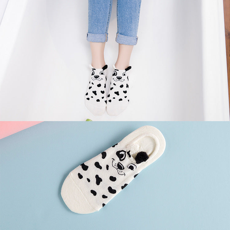 Cartoon cute cotton female socks