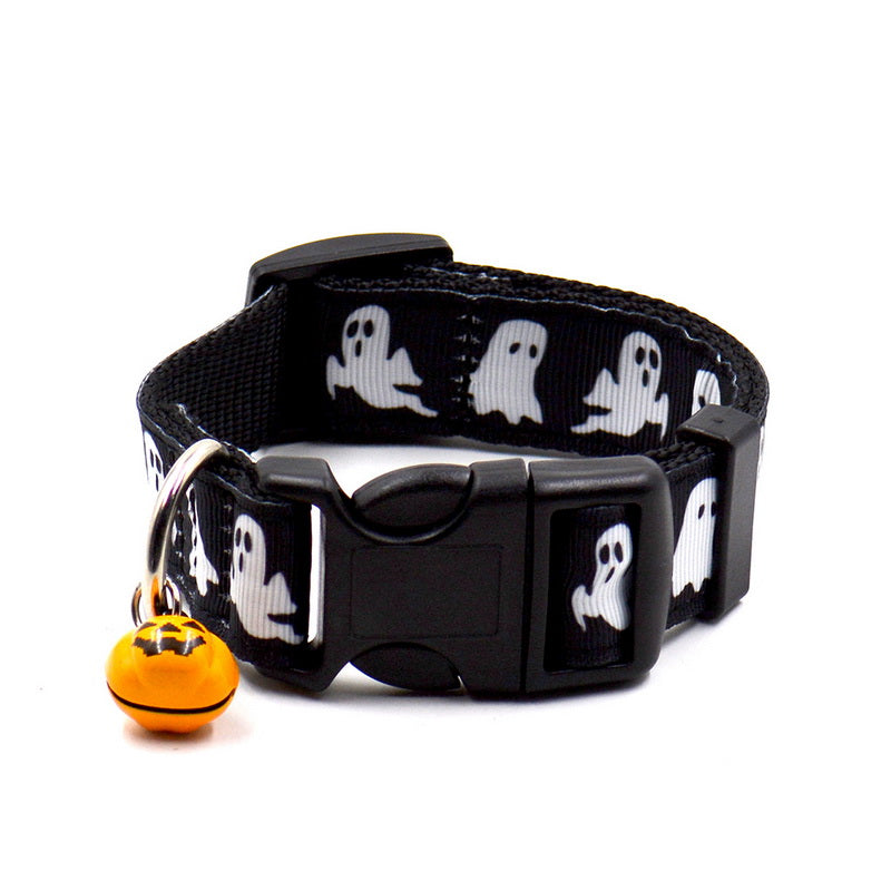 Ny Ghost Halloween-serie Hundehalsbånd med klokke