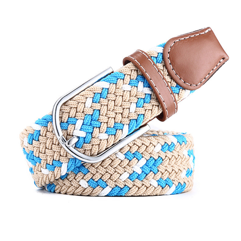 Canvas stretch woven belt