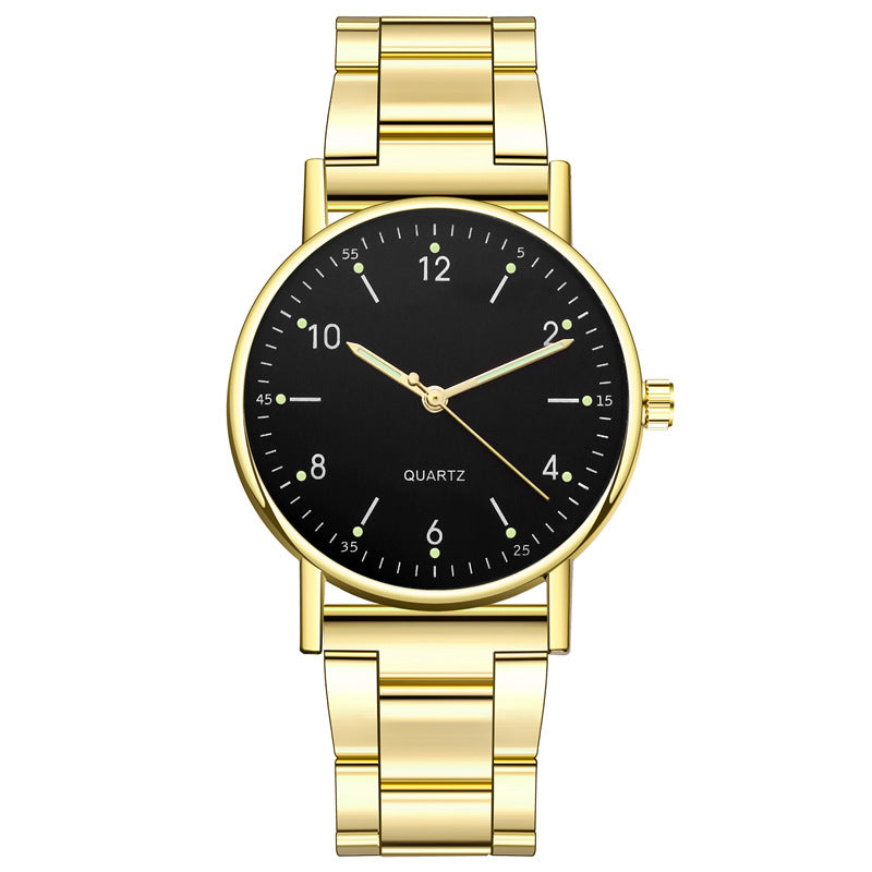 Fashion Luminous Men's Steel Band Quartz Watch