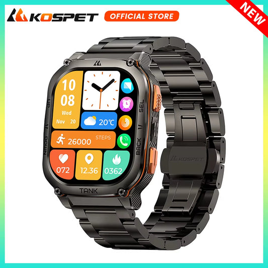 TANK M3 Ultra GPS Smart Watch for Men 480Mah 60Days Battery Compass Altimeter Barometric Bluetooth Call 5ATM Waterproof