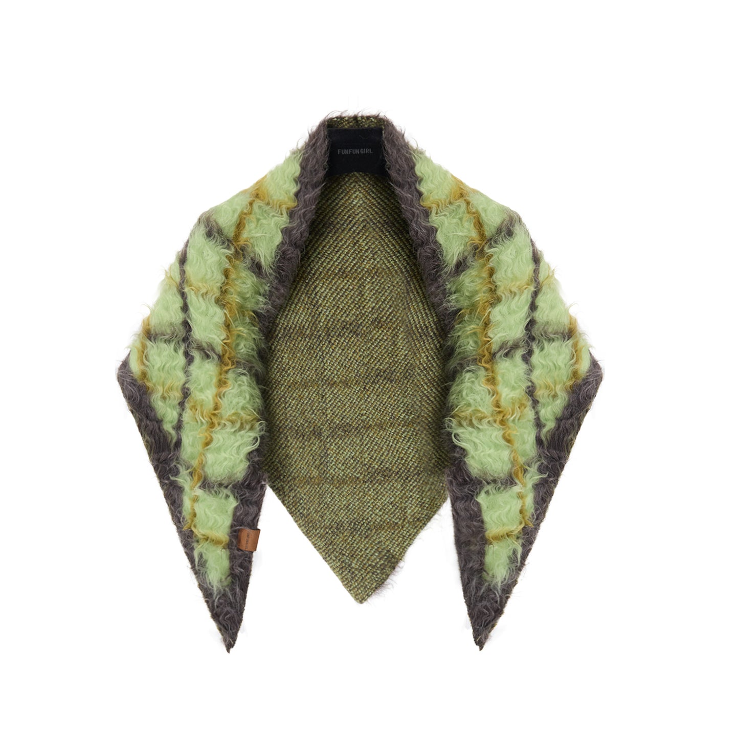 Cotton Wool Plaid Shawl Women's Warm Scarf