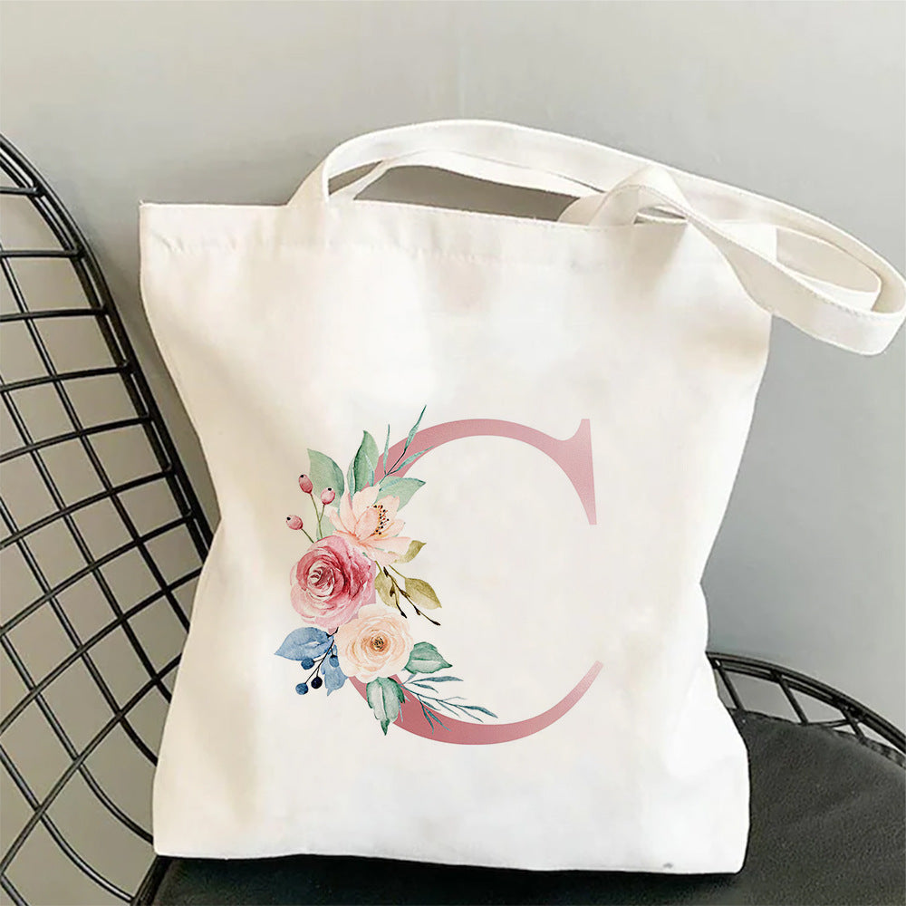 Printed Single Shoulder Folding Shopping Bag