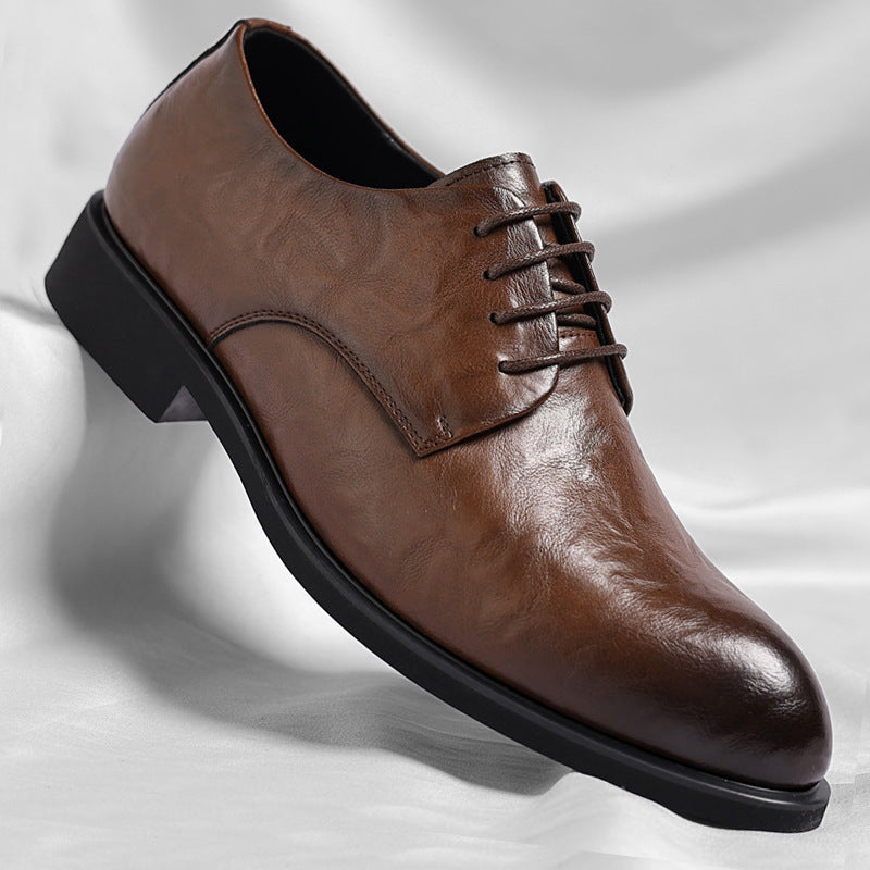 Men's Retro Formal Business Pointed Leather Shoes