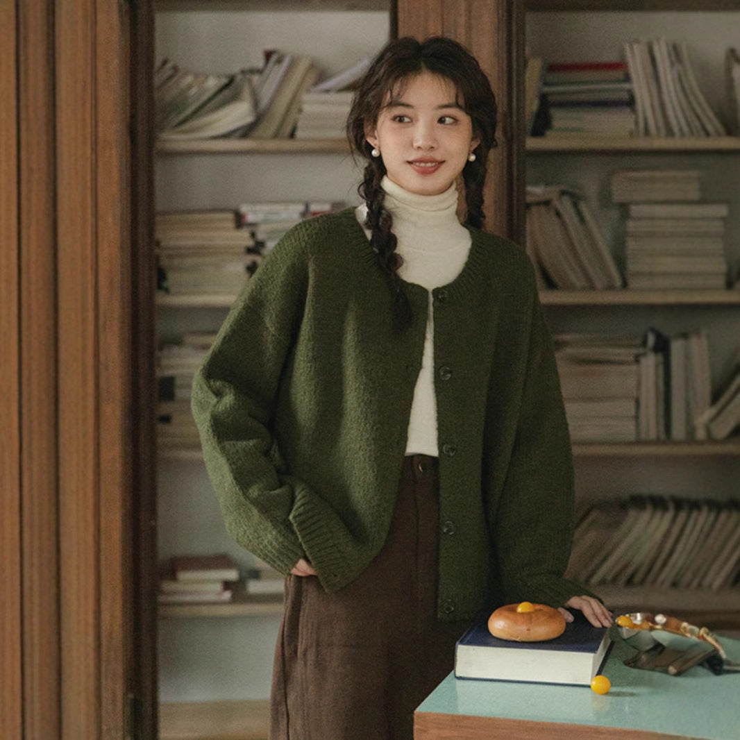 Women's All-matching Loose Knitted Coat Top