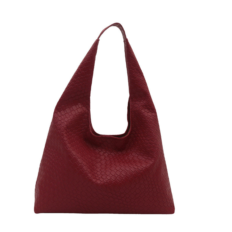 Retro Large Capacity Solid Color Single-shoulder Bag Popular