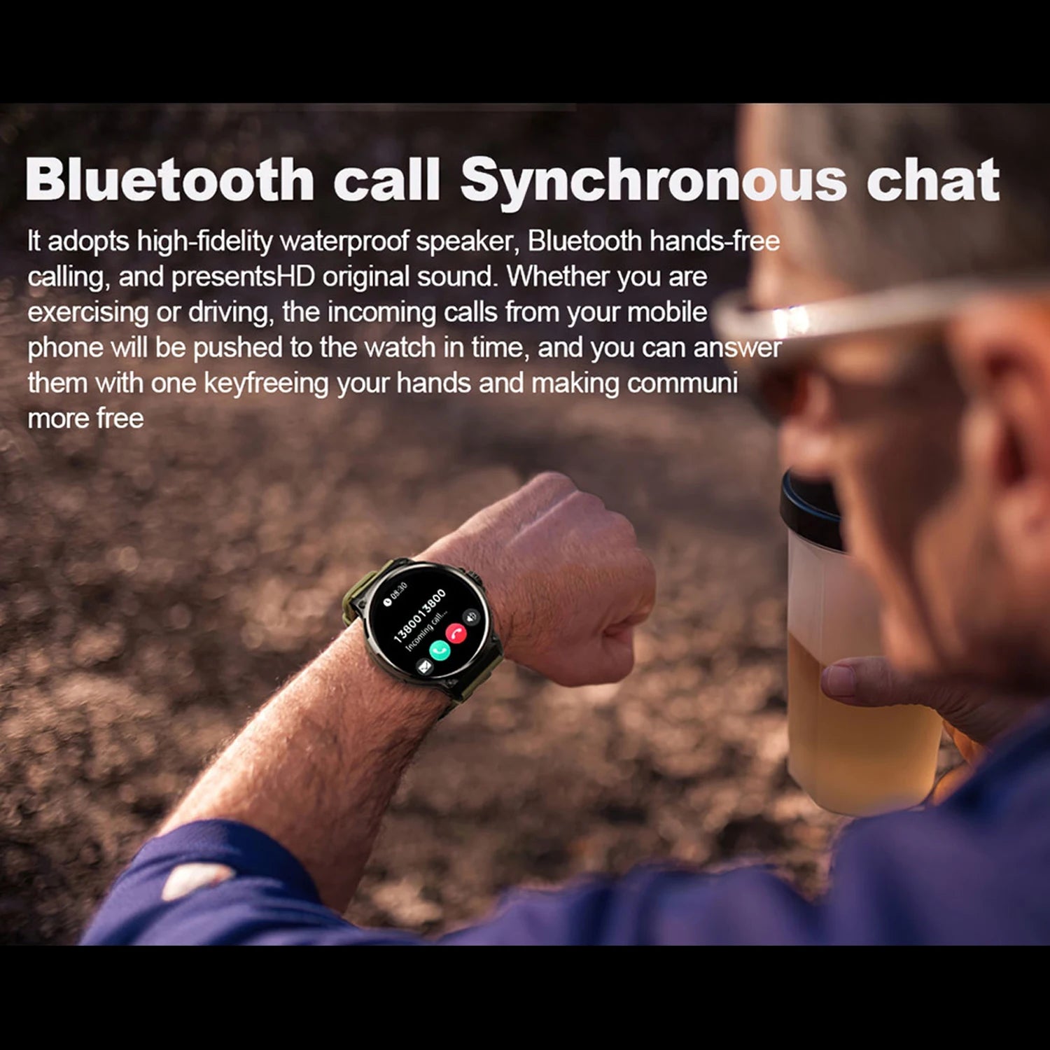 1.85 Inch HD Display Smart Watch for Men Make Answer Call 710Mah Battery Heart Rate Blood Pressure Business Style Smartwatch