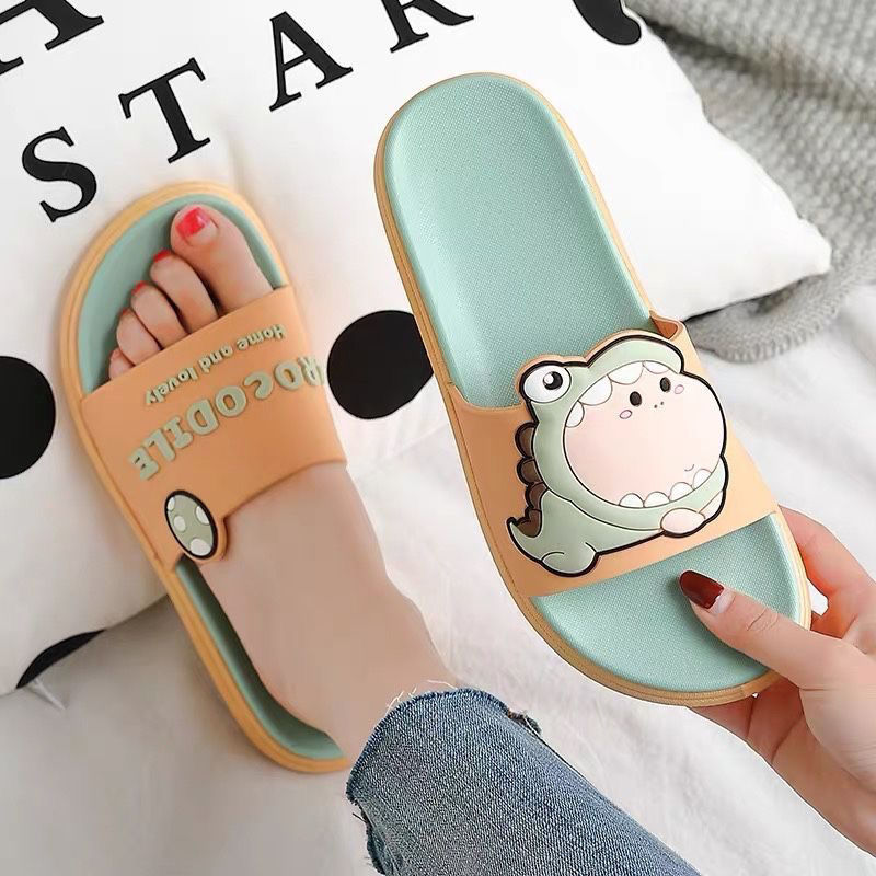 Cute Cartoon Fashionable Household Dinosaur Slippers