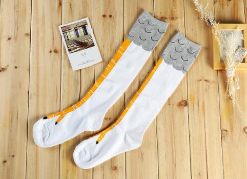 Day department school wind scheming thin medium socks lady over knee chicken feet socks creative thin leg socks pile socks pile socks long
