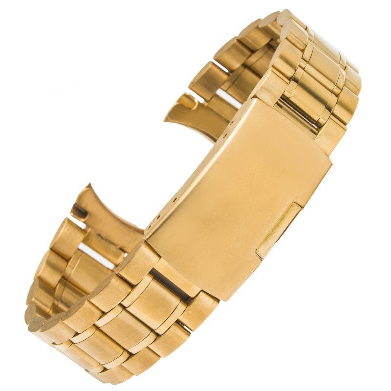 Five beads solid strap with butterfly edge snap buckle
