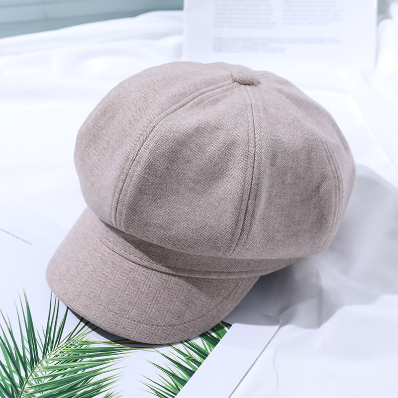 Plaid Wide-brimmed Vintage Baseball Cap