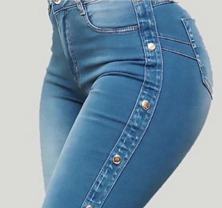 High waist stretch flared pants