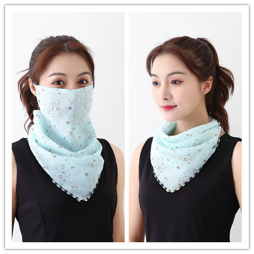 Summer outdoor riding mask driving sun shading scarf