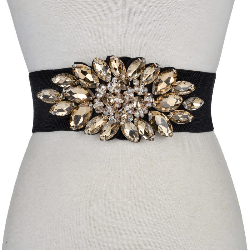 Ladies Elastic Waistband Wide Group Band