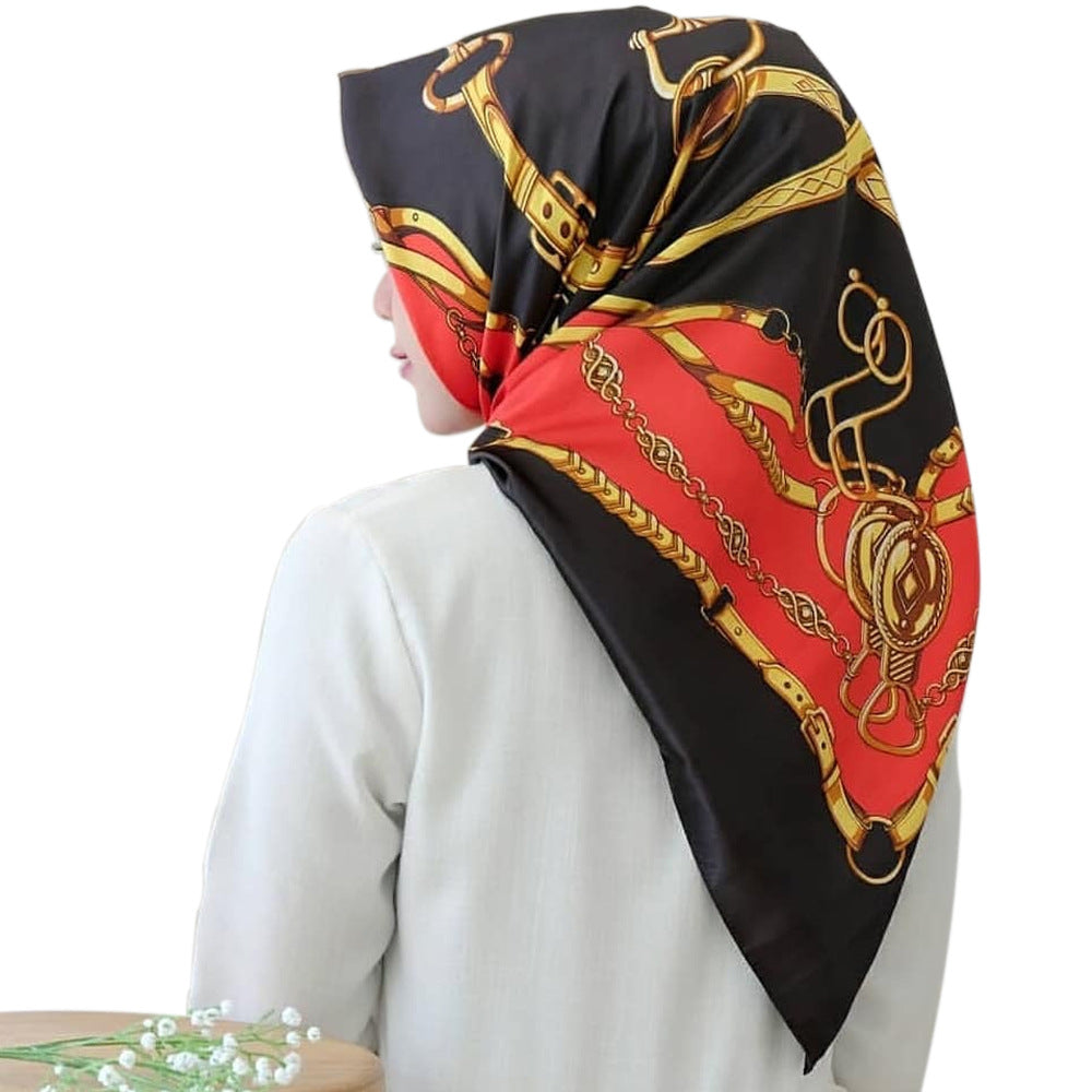 Explosive Leopard Printed Large Square Scarf
