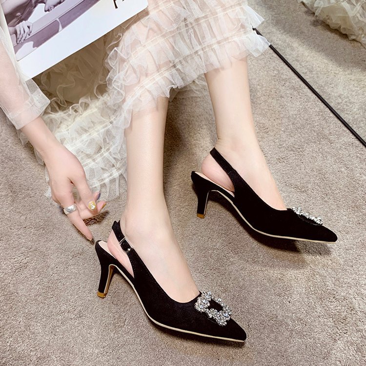 New Korean high-heeled shoes with pointed toes