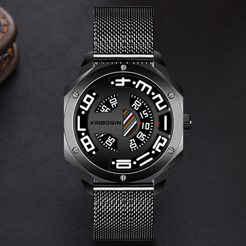 No Pointer Waterproof Creative Quartz Watch