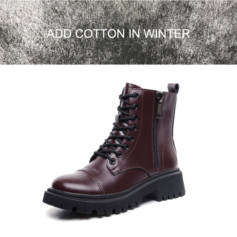 Women's Heightened Thick Bottom All-match Martin Boots