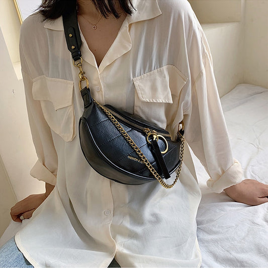 Women's Vintage Textured Leather Shoulder Bag