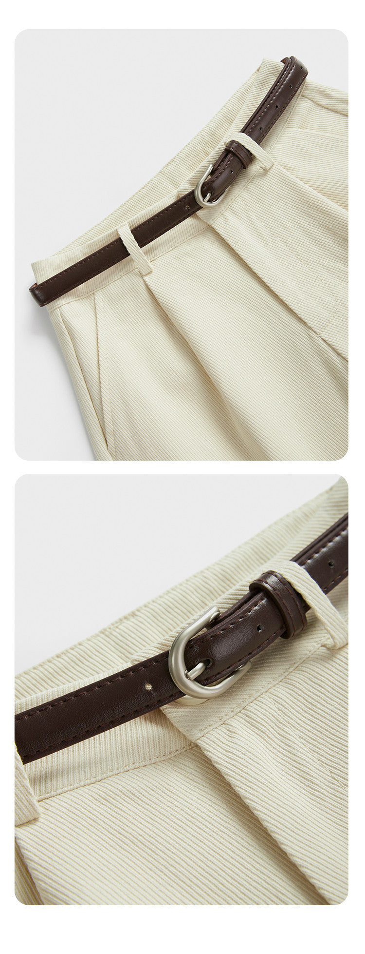 The New Korean Version Of The Small Straight All-match White Wide-leg Pants