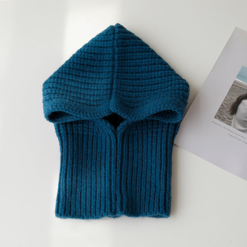 Warm Neck Wrap Wool Hat
