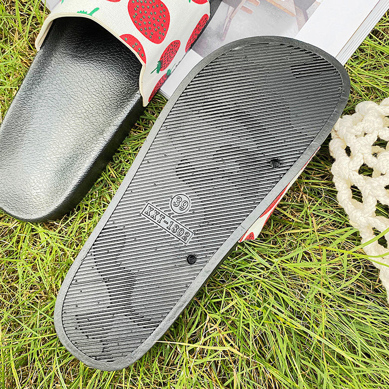 Simple Fruit Series Beach Slippers Women's