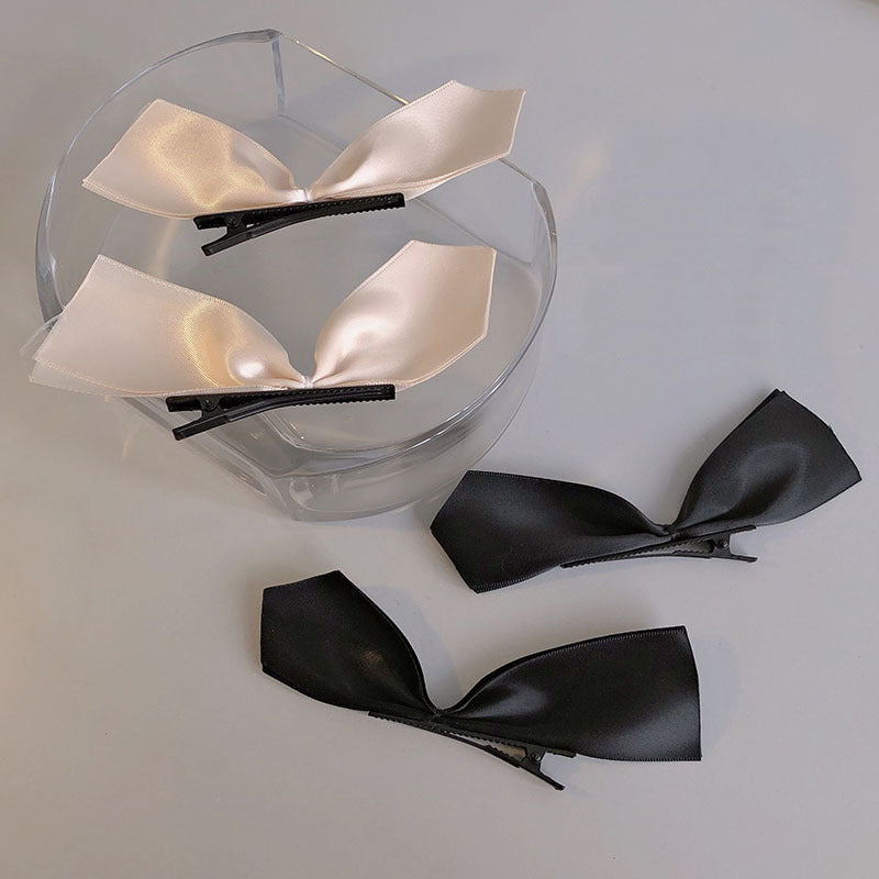 Black Bow Hairpin Female Headdress One Word Hairpin