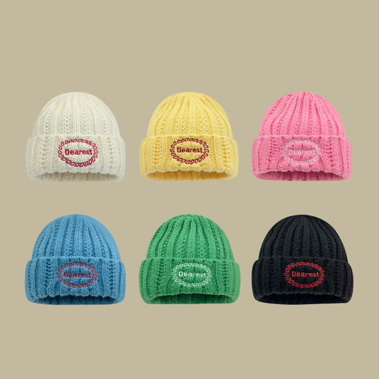 Women's Korean Letter Embroidery Wool Hat