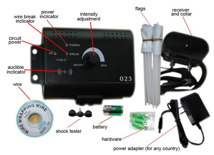 Intelligent Wireless Electronic Fence Dog Trainer And Bark Stop Device