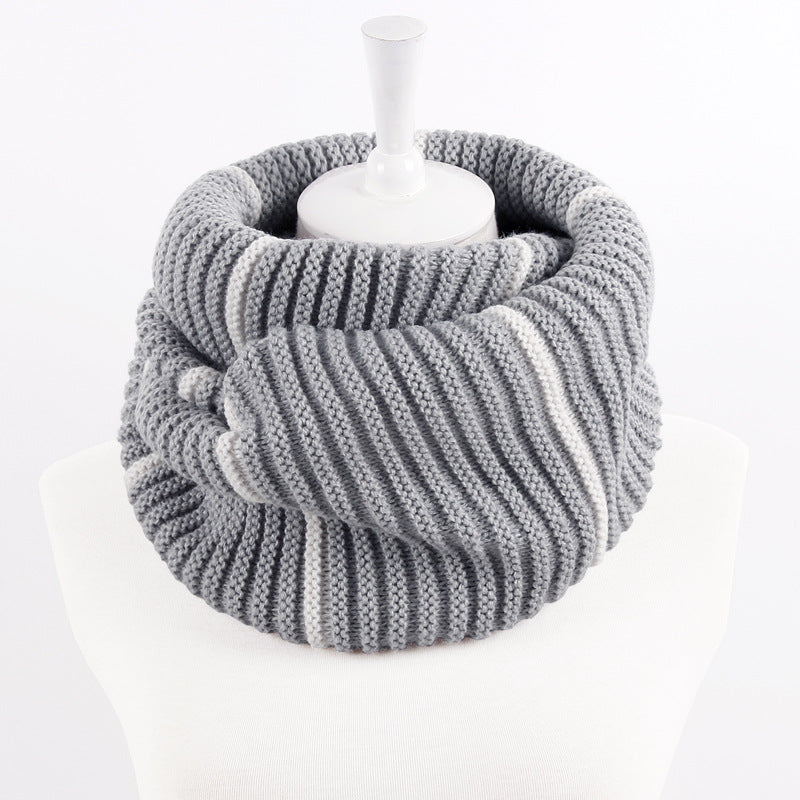 Men's and Women's WarmStripe Woolen Collar