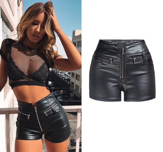 Women's hip-lifting motorcycle pu pants