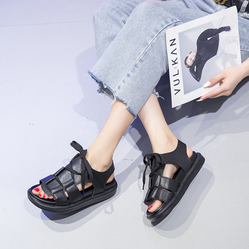 Summer Niche Sports Flat Roman Women's Shoes