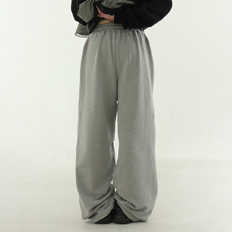 Design Twist Tie Drape Sports Pants Female