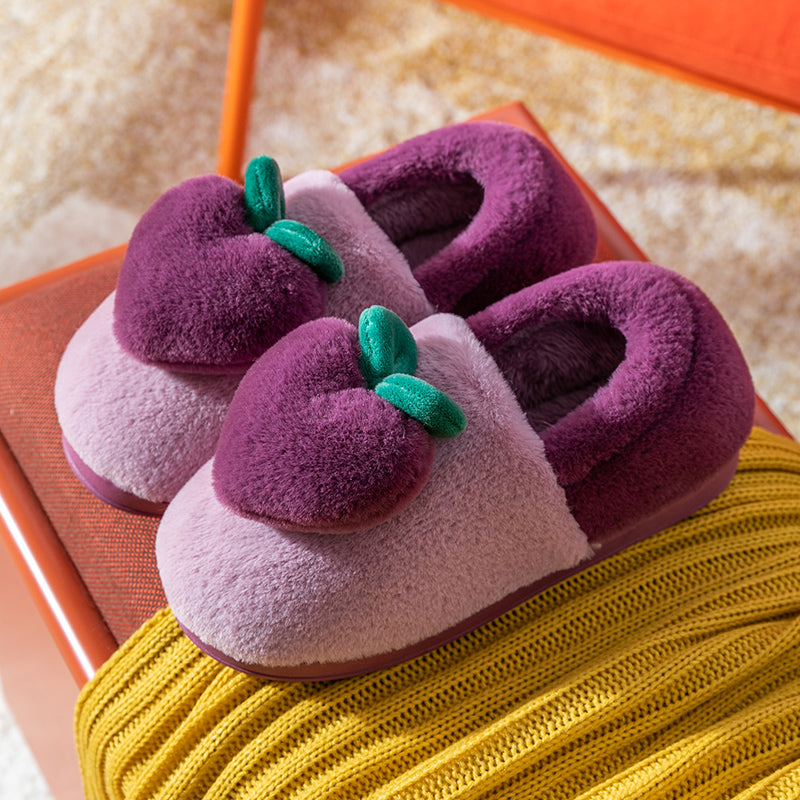 Women's winter bag with household cotton slippers